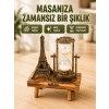 Mey İthalat® Ev, Ofis ve Kafeler İçin Retro Ahşap Kum Saati Dekorasyonu