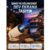 Mey İthalat® Full HD 4K Destekli Akıllı Projeksiyon – 130 inç Ekran, Uzun Ömürlü Ampul ve Çoklu Giriş