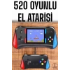 Mey İthalat® Gamepad Joystick 500 Oyunlu Retro Oyun Konsolu Tv Bağlantı Özellikli 2 Kişilik Destekli
