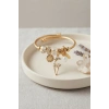 Mey İthalat® Geyik Model Gold Renk Beyaz Charmlı Bileklik