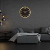Mey İthalat® Gold 39 Cm Kabartma Rakamlı Duvar Saati