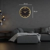 Mey İthalat® Gold 39 Cm Kabartma Rakamlı Duvar Saati