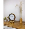 Mey İthalat® Gold Metal Lüks Masa Saati 25×20 cm