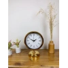 Mey İthalat® Gold Metal Retro Masa Saati 25×20 cm