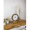 Mey İthalat® Gold Metal Retro Masa Saati 25×20 cm