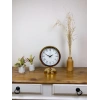 Mey İthalat® Gold Metal Retro Masa Saati 25×20 cm