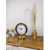 Mey İthalat® Gold Metal Retro Masa Saati 25×20 cm