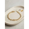 Mey İthalat® Gold Renk Zirkon Taşlı Messika Model Bileklik