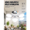 Mey İthalat® Güneş Enerjili Katlanabilir 5 Kanatlı Solar Bahçe Lambası