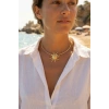 Mey İthalat® Güneş Model Gold Renk Choker Kadın Kolye