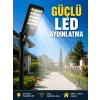 Mey İthalat® Hareket Sensörlü Solar LED Aydınlatma 3 Modlu Uzaktan Kumandalı Bahçe Lambası