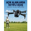 Mey İthalat® Havadan Çekim İçin Çift Kameralı Kompakt ve Kolay Taşınabilir Drone