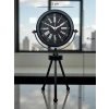 Mey İthalat® Heritage Black Üç Ayaklı Metal Masa Saati