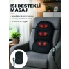 Mey İthalat® Isıtmalı Masaj Minderi  Masaj Motoru, Kablolu Kumanda ve Çoklu Masaj Modu