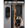 Mey İthalat® Kablosuz Akıllı Kapı Zili Gece Görüşlü Wi-Fi Güvenlik Kameralı Kapı Zili