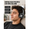 Mey İthalat® Kablosuz Bluetooth Kulaklık 5.0 18 Saat Kullanım Dinamik Sürücü Siyah Yeni Nesil