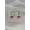 Mey İthalat® Kadife Noel Bebek Model Kadın Küpe