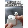 Mey İthalat® Kaliteli Ucuz İOS ve Android Uyumlu TWS Bluetooth Kulaklık ANC Özelliği