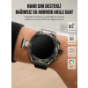 Mey İthalat® Kameralı 5G Android Akıllı Saat AMOLED Ekran Wi-Fi GPS SIM Kart Destekli