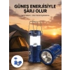 Mey İthalat® Kamp Feneri Şarj Edilebilir Güneş Enerjili Işıldak USB Şarjlı