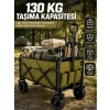 Mey İthalat® Kamp, Piknik, Plaj ve Alışveriş İçin Çok Amaçlı Katlanabilir Wagon