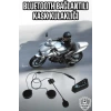 Mey İthalat® Kask Kulaklığı Motosiklet Intercom Interkom Dinleme Konuşma Özellikli Su Geçirmez