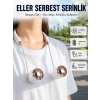 Mey İthalat® Katlanabilir Asılabilir Fan USB Şarjlı Hafif ve Sessiz Tasarım