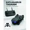 Mey İthalat® Katlanabilir Kamera Drone 4K HD Görüntü, Hover Özelliği ve Uzaktan Kumanda