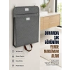 Mey İthalat® Katlanır Duvar Askılı Çamaşır Sepeti Geniş İç Hacimli Banyo Düzenleyici