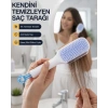 Mey İthalat® Kendini Temizleyen Ergonomik Saç Tarağı – ABS Gövde, Silikon Diş