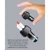 Mey İthalat® Kompakt Tasarımlı Type-C + USB Girişli Araç Şarj Başlığı