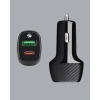 Mey İthalat® Kompakt Tasarımlı Type-C + USB Girişli Araç Şarj Başlığı