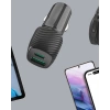 Mey İthalat® Kompakt Tasarımlı Type-C + USB Girişli Araç Şarj Başlığı