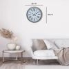 Mey İthalat® Krem 36 Cm Dekoratif Modern Duvar Saati