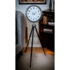 Mey İthalat® Krom Dekoratif Tasarım Tripod Ayaklı Saat