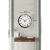 Mey İthalat® Krom Elegance 40 Cm Metal Standart Duvar Saati