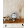 Mey İthalat® Krom Metal Desenli Masa Saati 25×20 cm