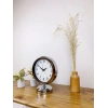 Mey İthalat® Krom Metal Lüks Masa Saati 25×20 cm