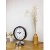 Mey İthalat® Krom Metal Retro Masa Saati 25×20 cm