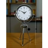Mey İthalat® Krom Modern Classic Üç Ayaklı Metal Masa Saati