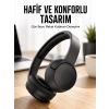 Mey İthalat® Kulak Üstü Kablosuz Bluetooth Kulaklık Gürültü Önleyici Uzun Şarj Süreli