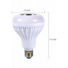 Mey İthalat® Kumandalı RGB Led Işık Bluetooth Hoparlör Ses Lambası Renkli Ampul