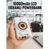 Mey İthalat® LCD Göstergeli Manyetik Powerbank Type C USB Girişli Yeni Nesil
