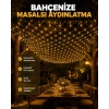 Mey İthalat® LED File Işık Dekoratif Ağ LED Aydınlatma İç Mekan Balkon Bahçe Süsü Yeni Nesil