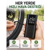 Mey İthalat® LED Işıklı Dijital Hava Pompası Araba Bisiklet Uyumlu