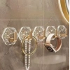 Mey İthalat® Lüks 5’li Duvar Askısı Banyo Mutfak İçin Havlu  Askılık