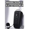 Mey İthalat® Makaralı Bluetooth Kulaklık Çağrı Cevaplama Kablolu Uzun Pil Ömrü