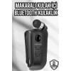 Mey İthalat® Makaralı Bluetooth Kulaklık Kulak İçi Android iOS Uyumlu Titreşimli