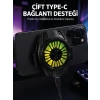 Mey İthalat® Manyetik Bağlantılı Çift Type-C Girişli Telefon Soğutucu