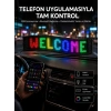 Mey İthalat® Matrix Led Cama Yapışan Telefon Kontrollü Panel Dijital Ekran Kumandalı